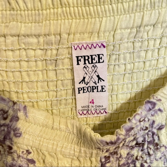 Free People Smocked Convertible Dress Size 4 - Picture 2 of 4